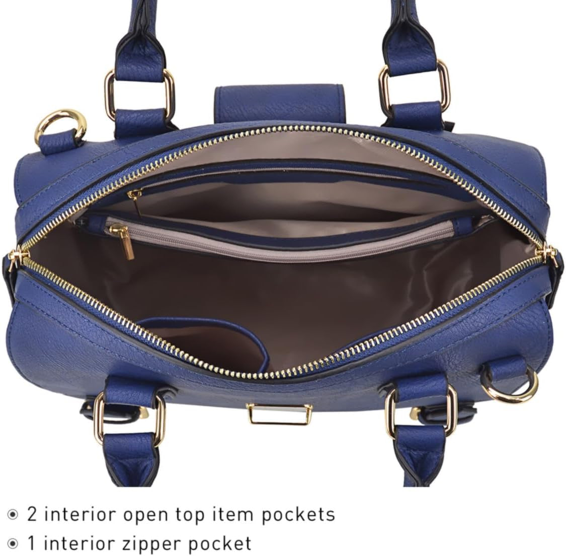 Womens Satchel Purse Boston Barrel Bag Top Handle Handbag Work Tote