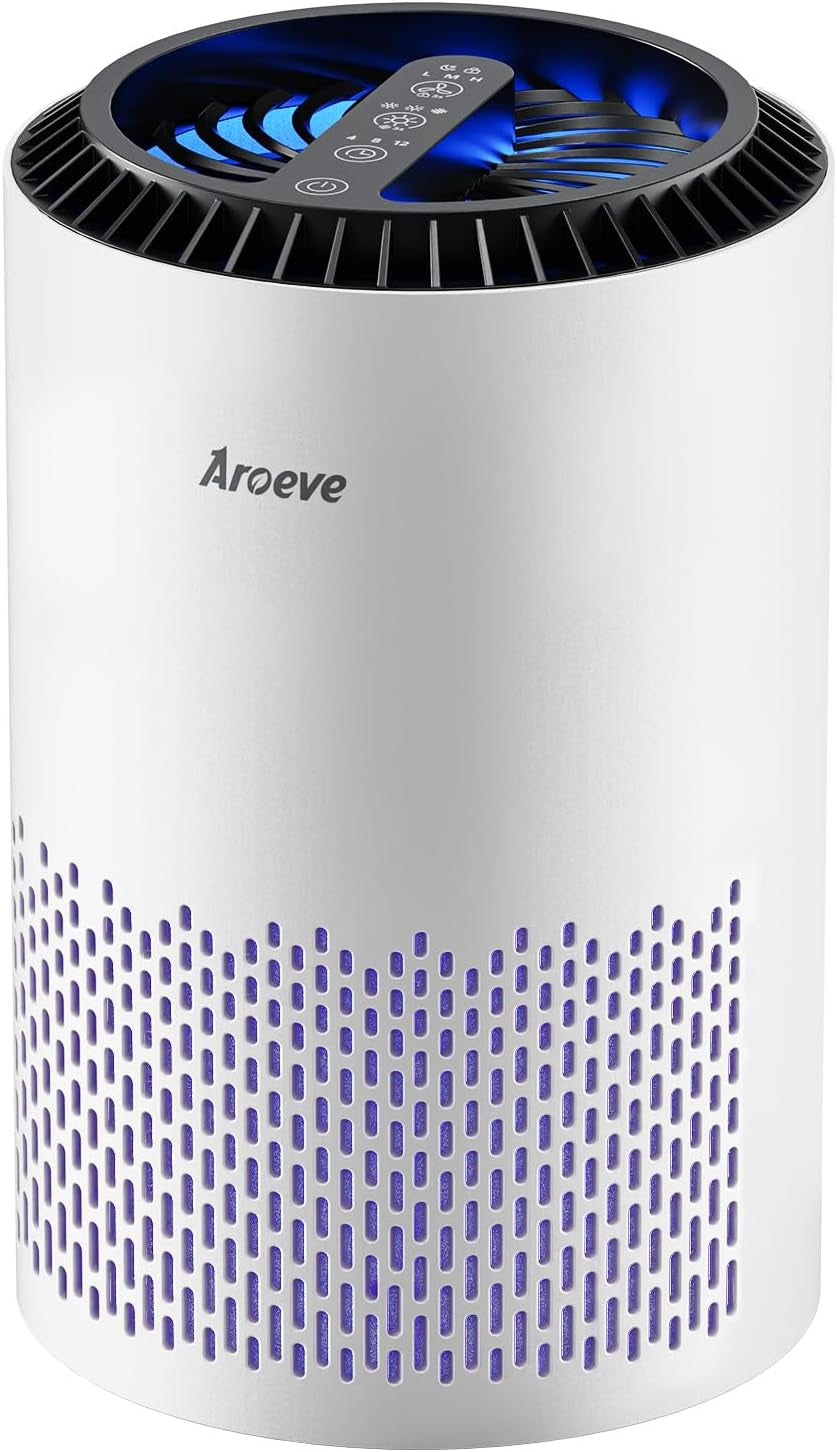 Air Purifiers for Bedroom with Sleep Mode Speed Control-Mk01A(White)
