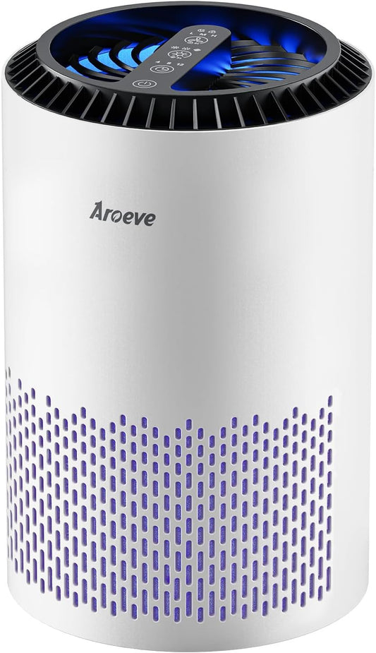 Air Purifiers for Bedroom with Sleep Mode Speed Control-Mk01A(White)